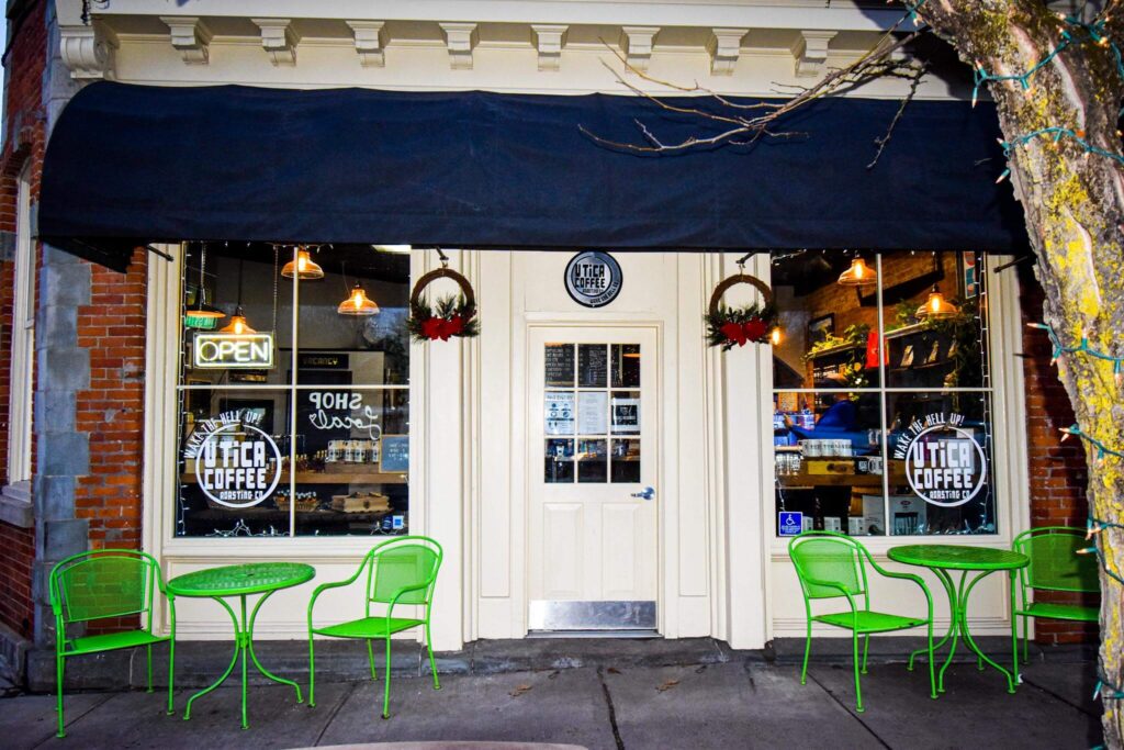 utica coffee store front